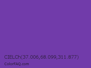 CIELCh 37.006,68.099,311.877 Color Image