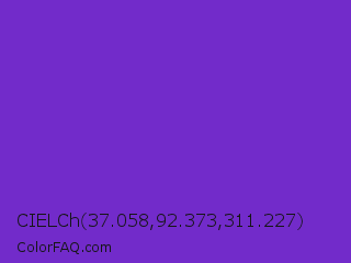 CIELCh 37.058,92.373,311.227 Color Image