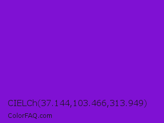CIELCh 37.144,103.466,313.949 Color Image