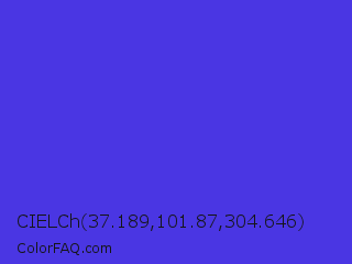 CIELCh 37.189,101.87,304.646 Color Image