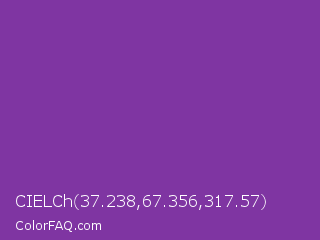 CIELCh 37.238,67.356,317.57 Color Image