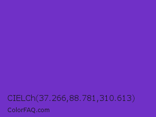 CIELCh 37.266,88.781,310.613 Color Image