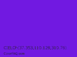 CIELCh 37.353,110.128,310.76 Color Image