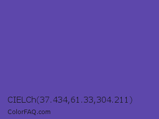 CIELCh 37.434,61.33,304.211 Color Image