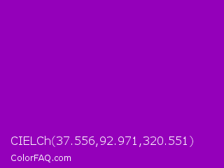 CIELCh 37.556,92.971,320.551 Color Image