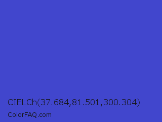 CIELCh 37.684,81.501,300.304 Color Image