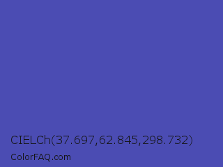 CIELCh 37.697,62.845,298.732 Color Image