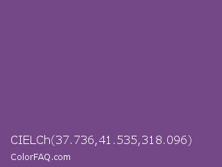 CIELCh 37.736,41.535,318.096 Color Image