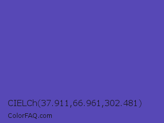 CIELCh 37.911,66.961,302.481 Color Image