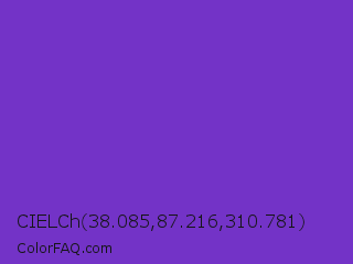 CIELCh 38.085,87.216,310.781 Color Image