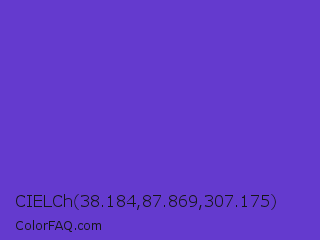 CIELCh 38.184,87.869,307.175 Color Image