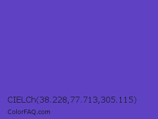 CIELCh 38.228,77.713,305.115 Color Image