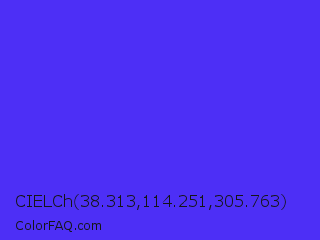CIELCh 38.313,114.251,305.763 Color Image
