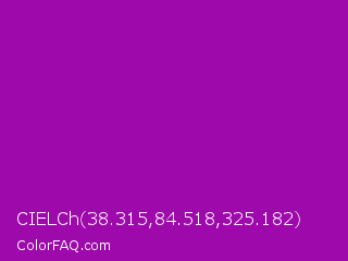 CIELCh 38.315,84.518,325.182 Color Image