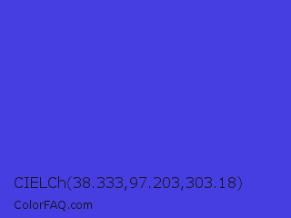 CIELCh 38.333,97.203,303.18 Color Image