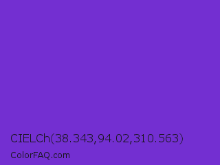 CIELCh 38.343,94.02,310.563 Color Image