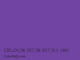 CIELCh 38.357,58.927,311.186 Color Image