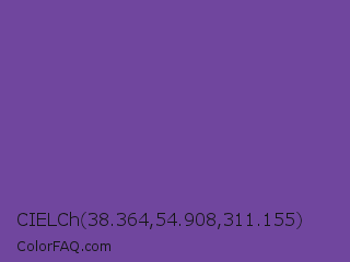 CIELCh 38.364,54.908,311.155 Color Image