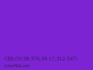CIELCh 38.376,99.17,312.547 Color Image