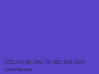 CIELCh 38.396,79.383,304.219 Color Image