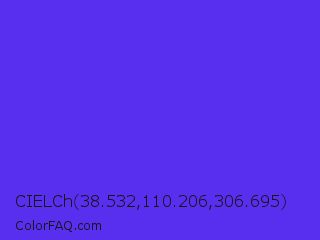CIELCh 38.532,110.206,306.695 Color Image