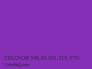 CIELCh 38.546,80.021,316.373 Color Image