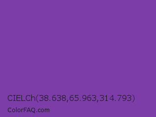 CIELCh 38.638,65.963,314.793 Color Image