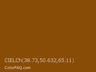 CIELCh 38.73,50.632,65.11 Color Image