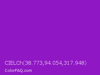 CIELCh 38.773,94.054,317.948 Color Image