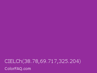 CIELCh 38.78,69.717,325.204 Color Image