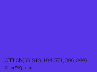 CIELCh 38.818,104.571,306.099 Color Image