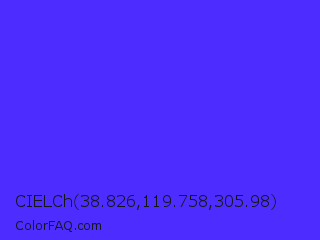 CIELCh 38.826,119.758,305.98 Color Image