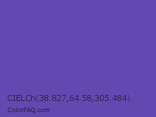 CIELCh 38.827,64.58,305.484 Color Image