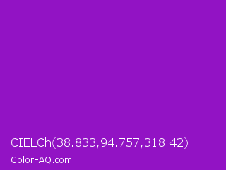 CIELCh 38.833,94.757,318.42 Color Image
