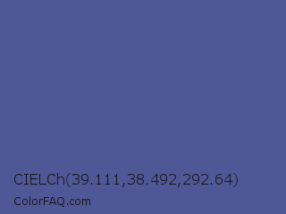 CIELCh 39.111,38.492,292.64 Color Image