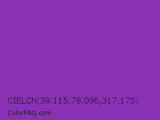CIELCh 39.115,78.096,317.175 Color Image