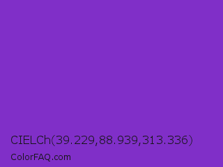 CIELCh 39.229,88.939,313.336 Color Image