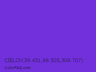 CIELCh 39.431,99.505,309.707 Color Image