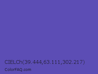 CIELCh 39.444,63.111,302.217 Color Image