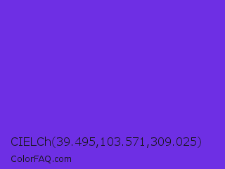 CIELCh 39.495,103.571,309.025 Color Image