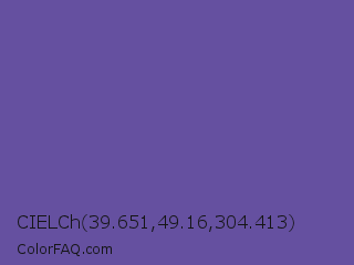 CIELCh 39.651,49.16,304.413 Color Image