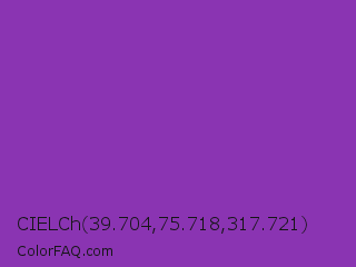 CIELCh 39.704,75.718,317.721 Color Image