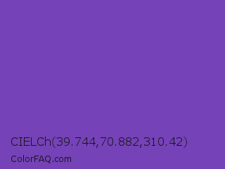 CIELCh 39.744,70.882,310.42 Color Image