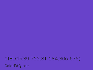 CIELCh 39.755,81.184,306.676 Color Image