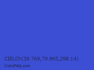 CIELCh 39.769,79.865,298.14 Color Image