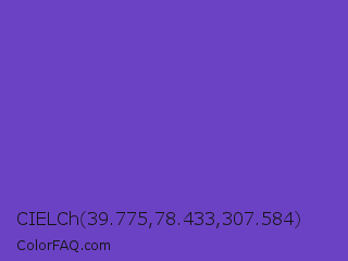 CIELCh 39.775,78.433,307.584 Color Image