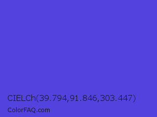 CIELCh 39.794,91.846,303.447 Color Image
