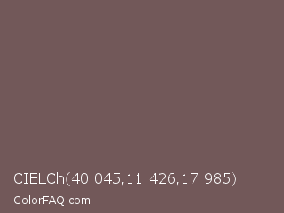 CIELCh 40.045,11.426,17.985 Color Image