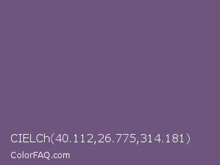 CIELCh 40.112,26.775,314.181 Color Image