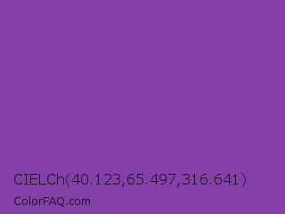 CIELCh 40.123,65.497,316.641 Color Image